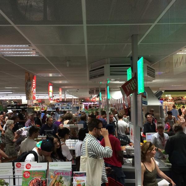 Photo taken at REWE by Stefan M. on 6/8/2014