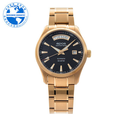 EPOS/ 爱宝时 正品男士手表 自动机械腕表3410.142.24.15.34