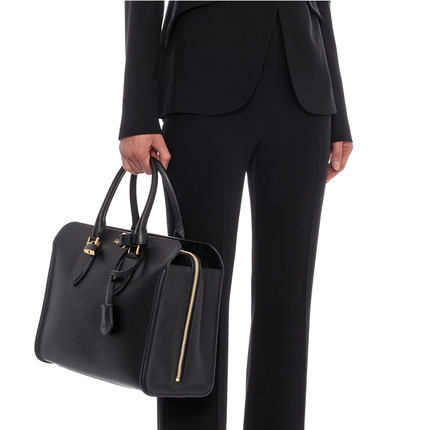 ALEXANDER MCQUEEN麦昆女包15新款粒面牛皮手提包321785BUK0O1000 ALEXANDER MCQUEEN麦昆女包15新款粒面牛皮手提包321785BUK0O1000