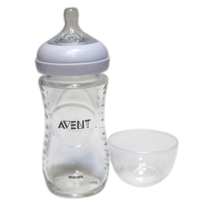 美国直邮 Avent Natural新安怡新生儿宽口自然原生玻璃奶瓶240ml