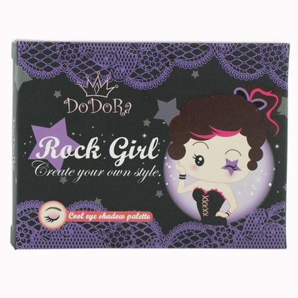 包邮 Dodora 蜜糖女孩 摇滚女孩眼彩盘 12色眼影盘 彩妆盘