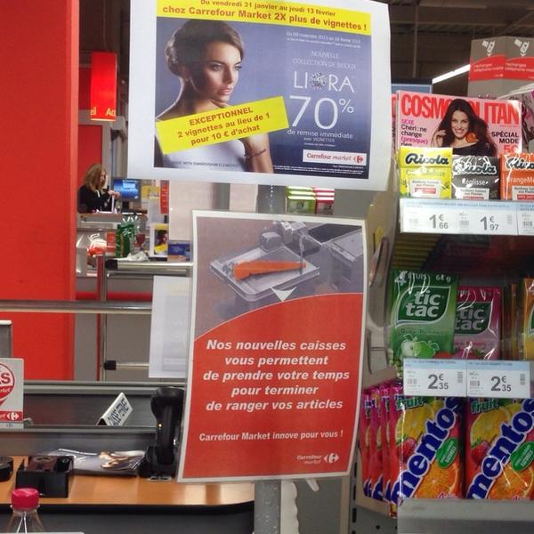 Photo taken at Carrefour by Théo B. on 2/11/2014