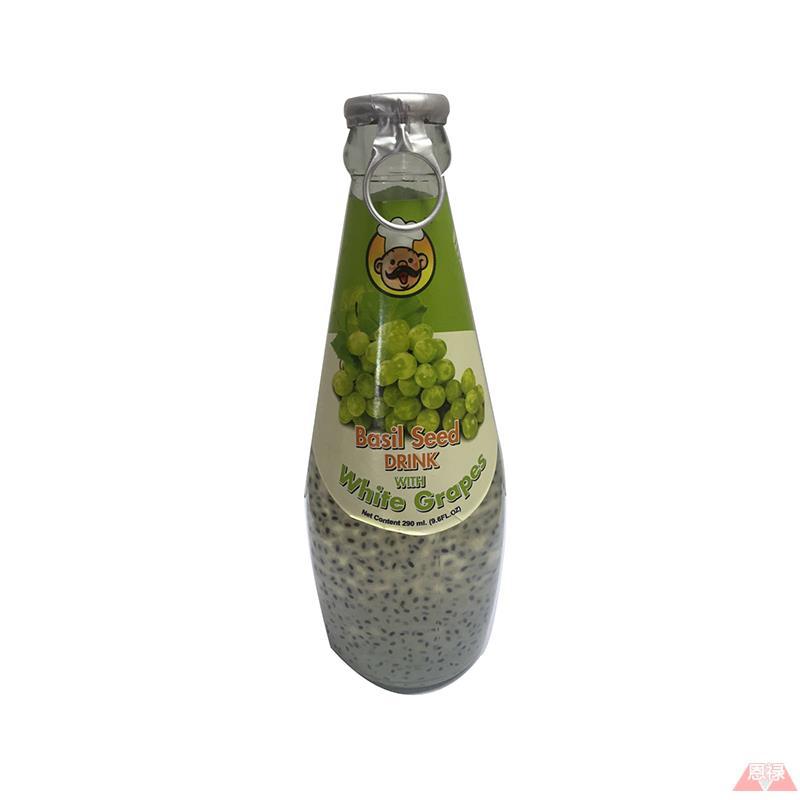 泰国进口罗勒籽饮料-香港名厨KITCHENER BRAND罗勒子饮料白葡萄味290ml 泰国进口罗勒籽饮料-香港名厨KITCHENER BRAND罗勒子饮料白葡萄味290ml