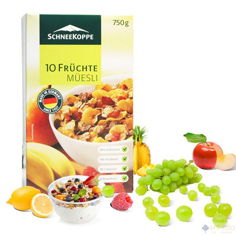 SchneeKoppe诗尼坎普 10种水果维生素麦片 750g