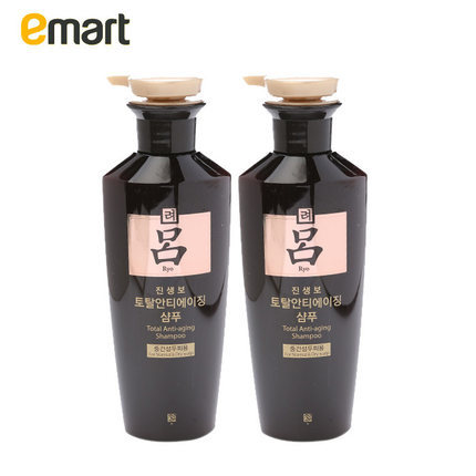 EMART RYO棕吕防脱滋养顺滑洗发水400g*2瓶中干性发质
