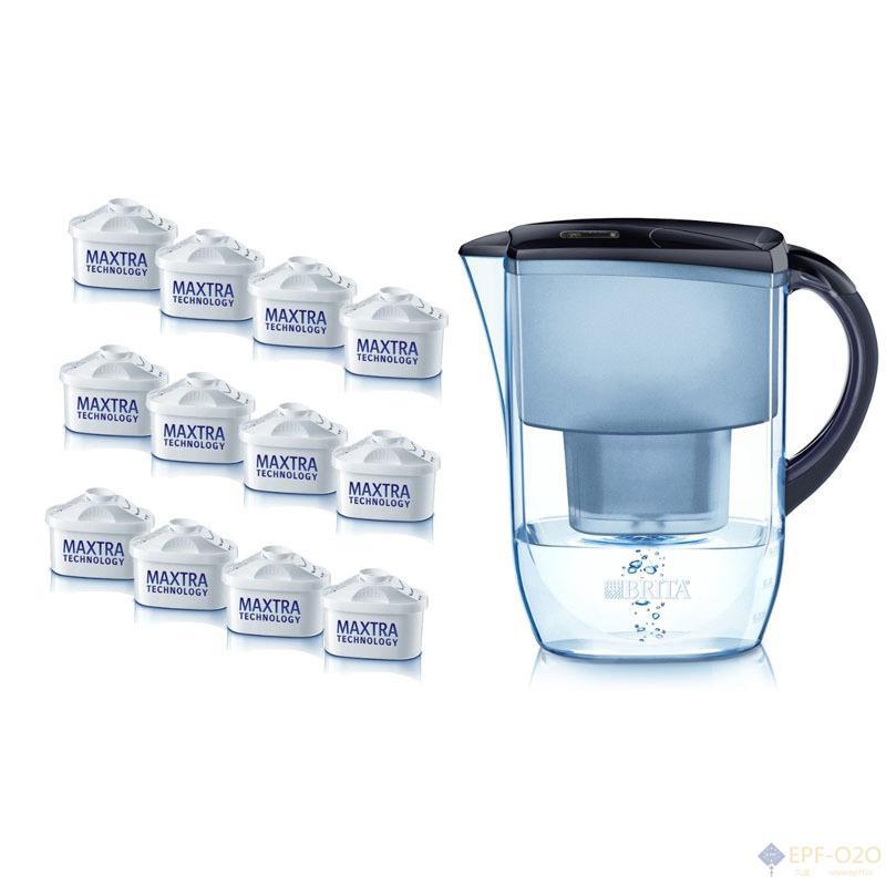 Brita碧然德 Fjord系列滤水壶 蓝色 配12只滤芯 2.6L(蓝色)