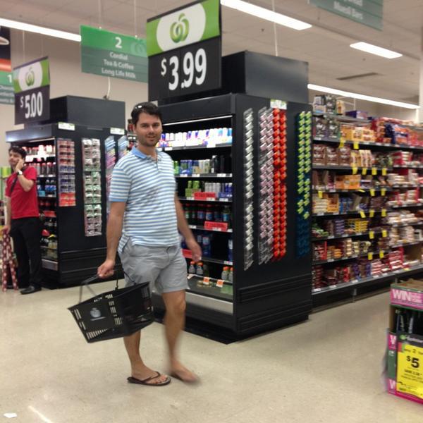Photo taken at Woolworths by Shinta B. on 12/24/2012