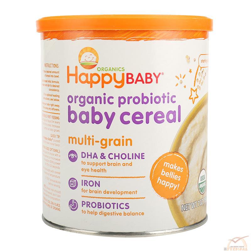HAPPY BABY(BELLIES)禧贝 益生菌婴儿混合谷物米粉 198克(7安士)/罐