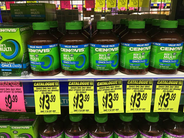 澳大利亚进口男性维生素片-cenovis once daily男性多维生素和矿物质胶囊125片