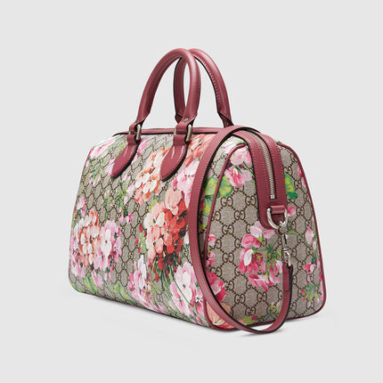 Gucci/古奇gucci女包15新款中号印花手提枕头包409527 KU2IN 8693