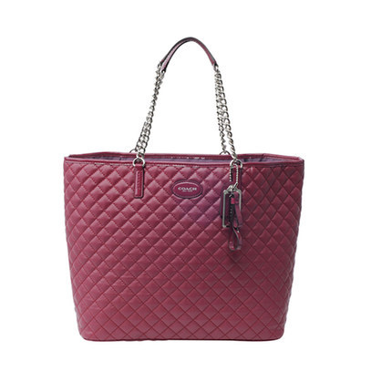 COACH 蔻驰 美国专柜新款 真皮菱格纹链条单肩手提女包32905 COACH 蔻驰 美国专柜新款 真皮菱格纹链条单肩手提女包32905