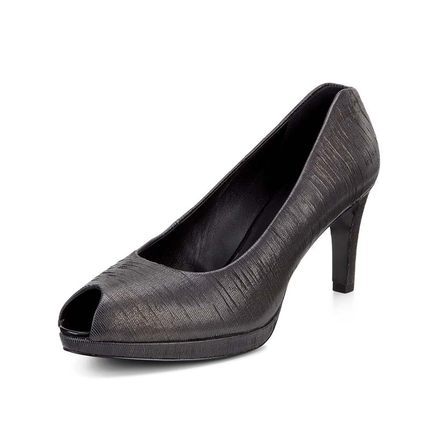 爱步ecco女鞋正传高跟凉鞋鱼嘴细跟2016春夏新款香港现货334003