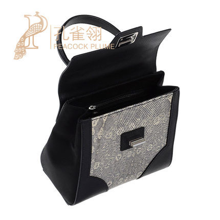 Prada/普拉达prada女包16新款女士时尚扣搭拼接手提包45300241GO Prada/普拉达prada女包16新款女士时尚扣搭拼接手提包45300241GO