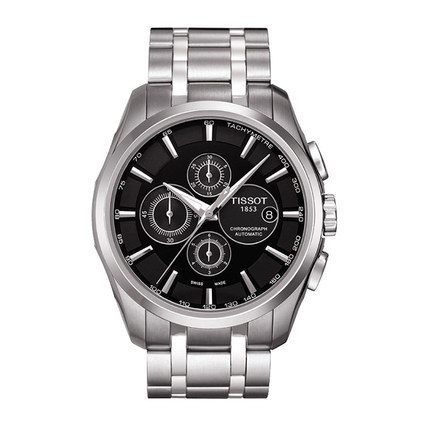 【香港直邮】TISSOT天梭库图系列机械钢带男表T035.627.11.051.00