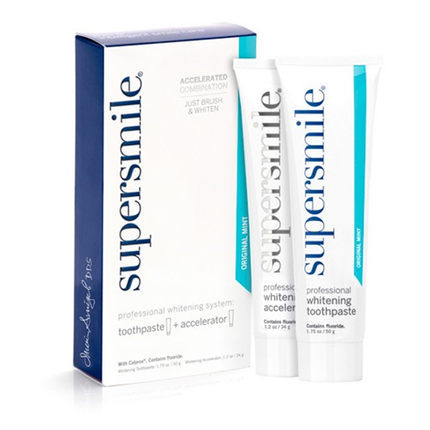 Supersmile进口去烟渍专业美白牙膏40g+去渍加速剂34g套装 直邮 Supersmile进口去烟渍专业美白牙膏40g+去渍加速剂34g套装 直邮
