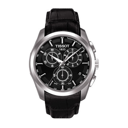 【香港直邮】Tissot天梭库图系列石英皮带男表T035.617.16.051.00