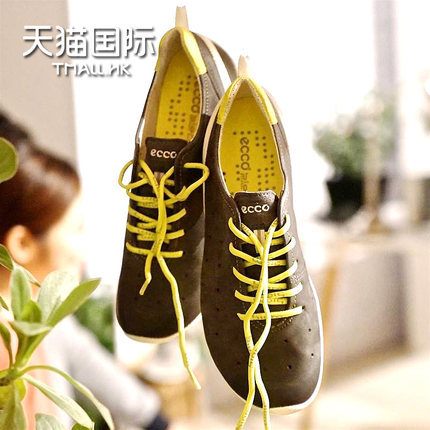 新款Ecco爱步女鞋户外平底休闲鞋802003专柜正品海外直邮