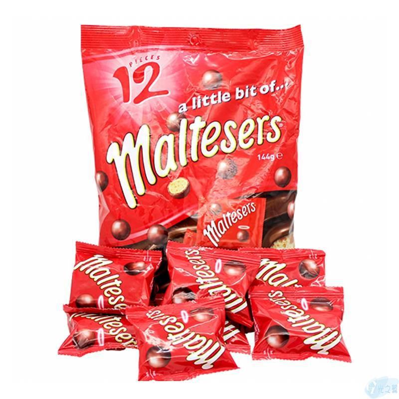 麦提莎(麦丽素)巧克力袋装12小包144g 麦提莎(麦丽素)巧克力袋装12小包144g