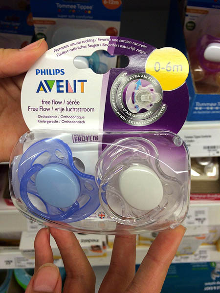 澳大利亚进口安慰奶嘴-AVENT飞利浦新安怡安抚奶嘴婴儿安慰奶嘴2件装0-6个月