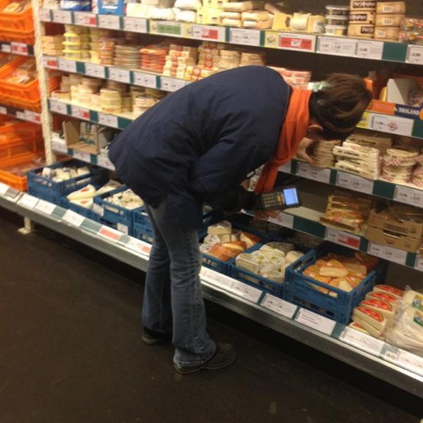 Photo taken at Colruyt by Aaron M. on 3/21/2012