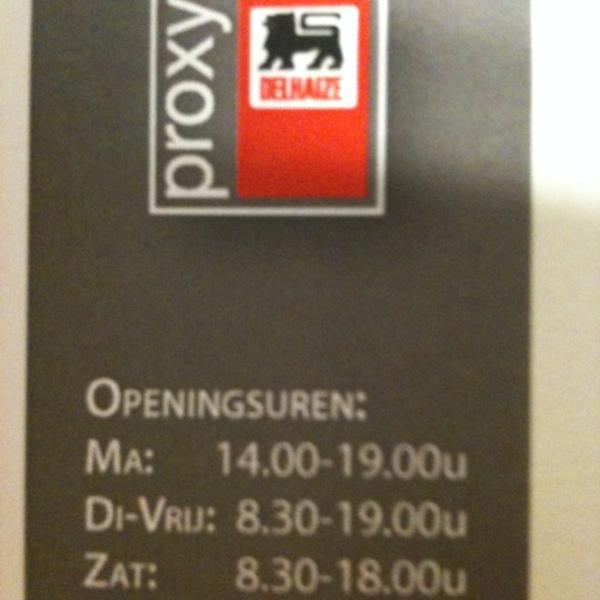 Photo taken at Proxy Delhaize by Annie P. on 11/8/2011