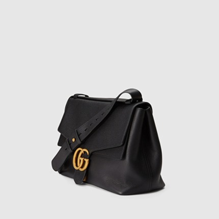 正品Gucci/古奇2015新款女士真皮休闲单肩斜跨包 400245A7M0T1000