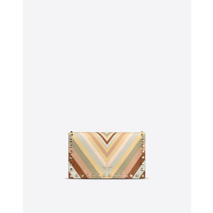 Valentino 华伦天奴2016新款女包柳钉拼色手拿包 KW2B0960VO7 K13