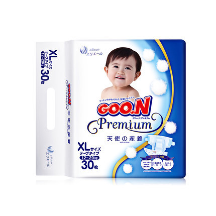 大王GOO.N 日版天使系列 婴儿纸尿裤 特大号XL30