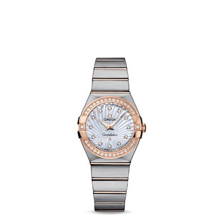 瑞士手表  欧米茄Omega手表女 石英表 钢带 123.25.27.60.55.002