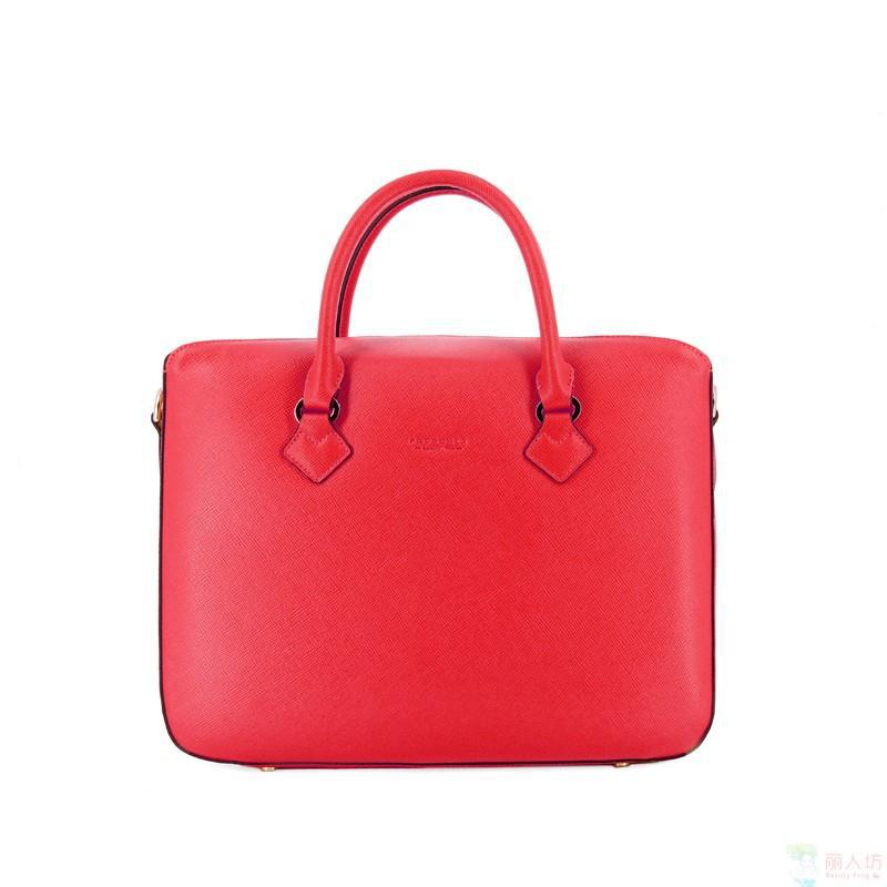 POURCHET 法国宝榭Cassetta 系列 公文包 红色 86007