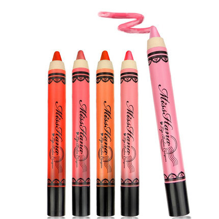 台湾Miss hana花娜小姐 冻色彩色唇蜡笔4g 润唇修护 唇膏笔 保湿