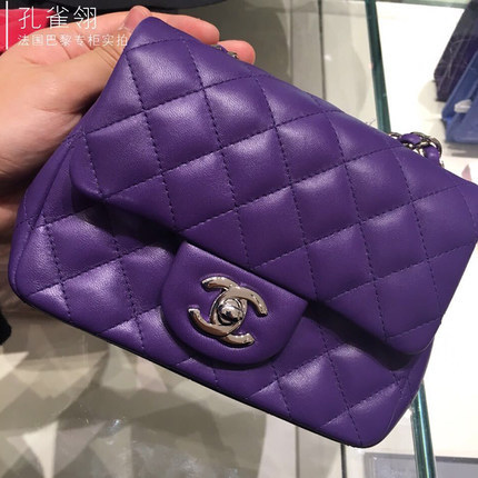 Chanel/香奈儿chanel女包16春款迷你经典菱格纹口盖包 链条单肩包 Chanel/香奈儿chanel女包16春款迷你经典菱格纹口盖包 链条单肩包