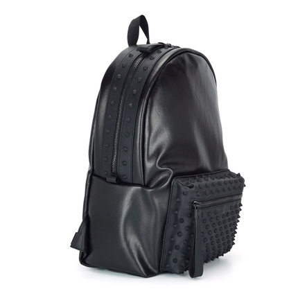 正品 ALEXANDER MCQUEEN 16春夏铆钉撞色双肩包 406122-KWE2V