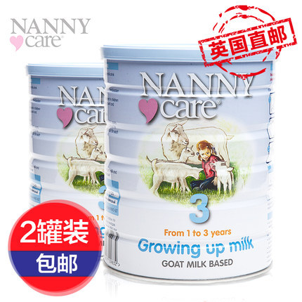 英国直邮 高端婴幼儿羊奶粉Nanny Care三段1-3岁400gX4罐 英国直邮 高端婴幼儿羊奶粉Nanny Care三段1-3岁400gX4罐