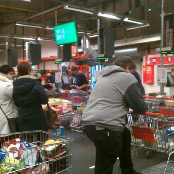 Photo taken at Colruyt by Jimmy D. on 12/8/2012