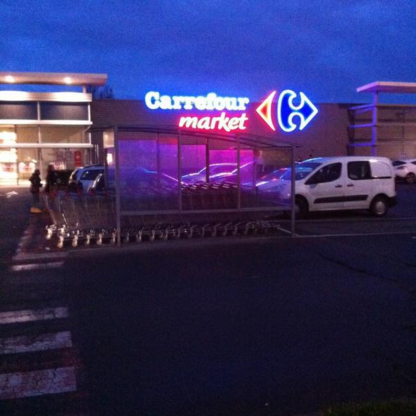 Photo taken at Carrefour by Vincent H. on 2/9/2013