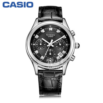 【香港直邮】卡西欧 女士手表 三眼皮带防水石英女表SHE-5023L-1A 【香港直邮】卡西欧 女士手表 三眼皮带防水石英女表SHE-5023L-1A