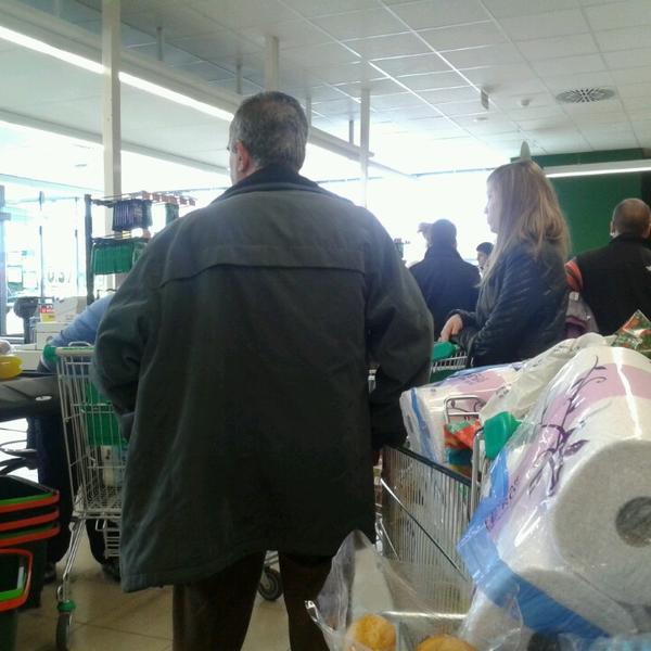 Photo taken at Mercadona by Carmelo D. on 4/2/2013