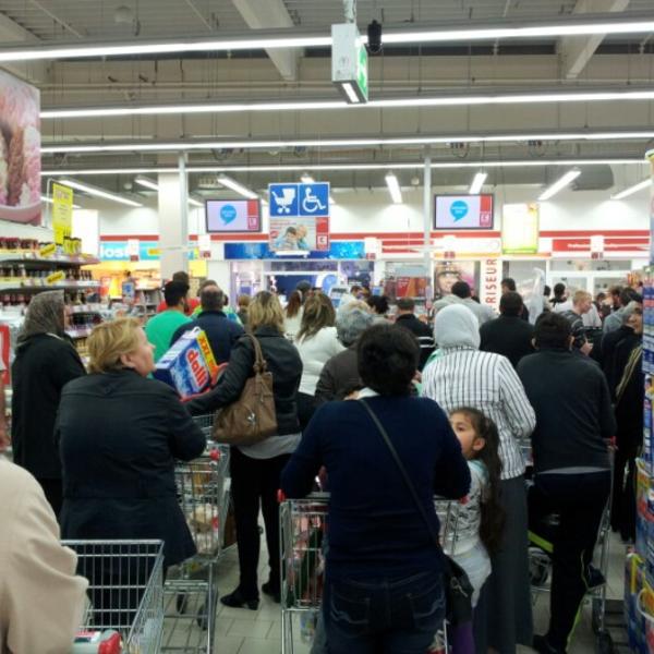 Photo taken at Kaufland by Sascha S. on 6/9/2012