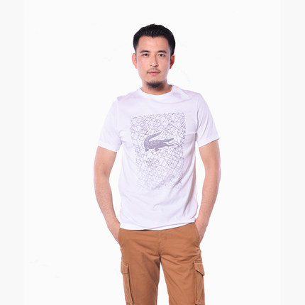 Lacoste 鳄鱼 男士sport运动休闲T恤衫 纯棉圆领短袖 5783