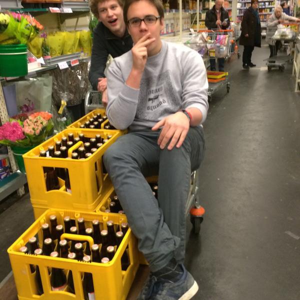 Photo taken at Colruyt by Quentin D. on 3/27/2015