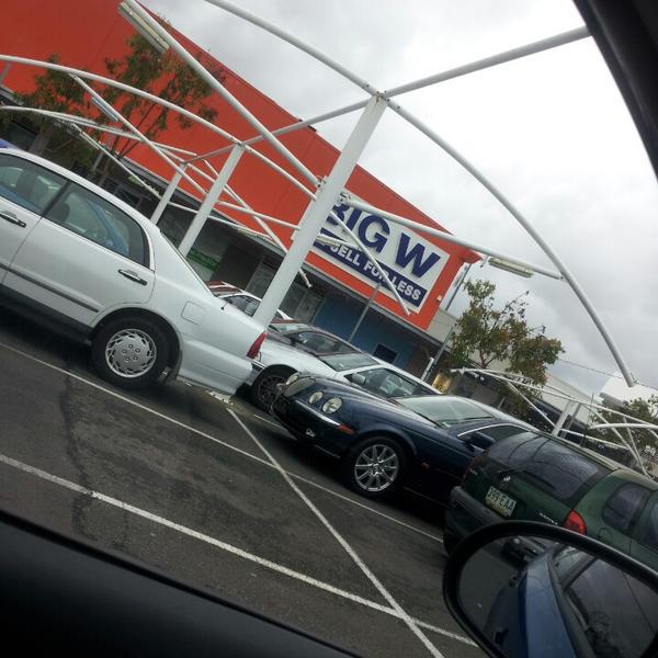 Photo taken at Big W by Raymo C. on 4/6/2013