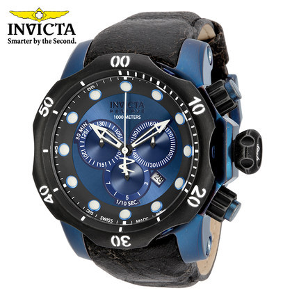 INVICTA 男士高端运动石英手表 蓝宝石防水真皮带15988（重复）