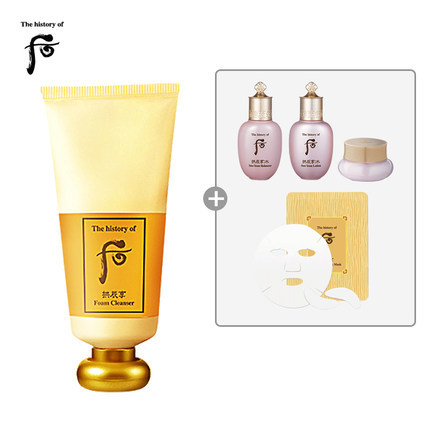 韩国LG直邮whoo/后 拱辰享泡沫洁面膏 180ml 天然无刺激 晶莹细腻