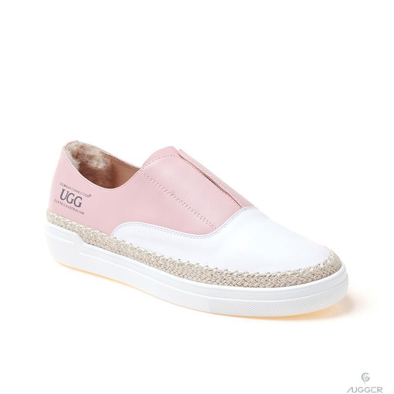 OZWEAR UGG开口笑时尚春款女士休闲鞋OB171粉色38码