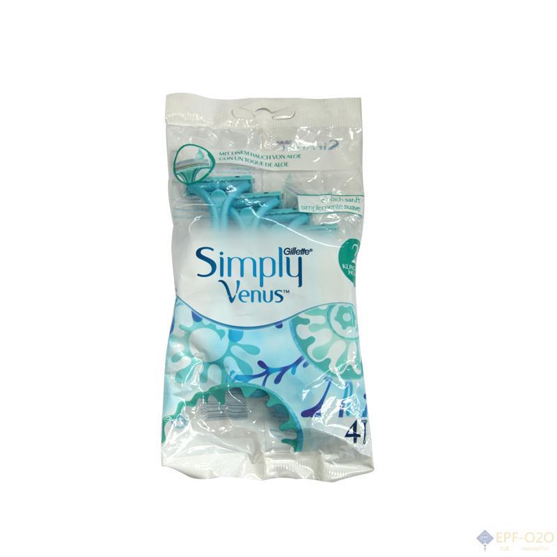 Gillette吉列 Simply Venus双层刀片剃须刀 4支