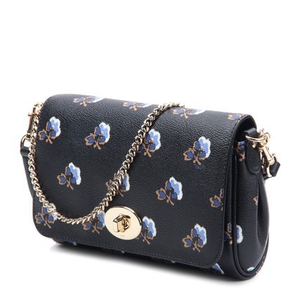 COACH/蔻驰 女士时尚印花PVC单肩斜挎链条小包 35909