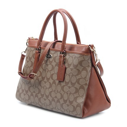 COACH/蔻驰 女士新款logo图案PVC手提单肩女包包 34617 COACH/蔻驰 女士新款logo图案PVC手提单肩女包包 34617