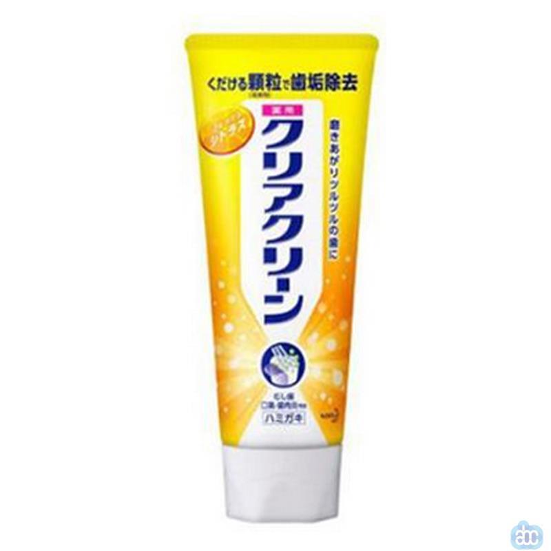 日本进口去齿垢牙膏-KAO花王牙膏ClearClean 颗粒研磨 去齿垢牙膏(清新柑橘) 日本进口去齿垢牙膏-KAO花王牙膏ClearClean 颗粒研磨 去齿垢牙膏(清新柑橘)
