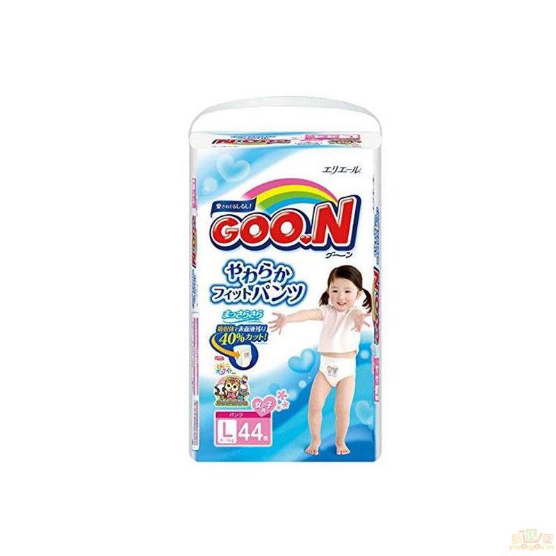 日本大王Goo.N维E婴儿拉拉裤 L44 女宝